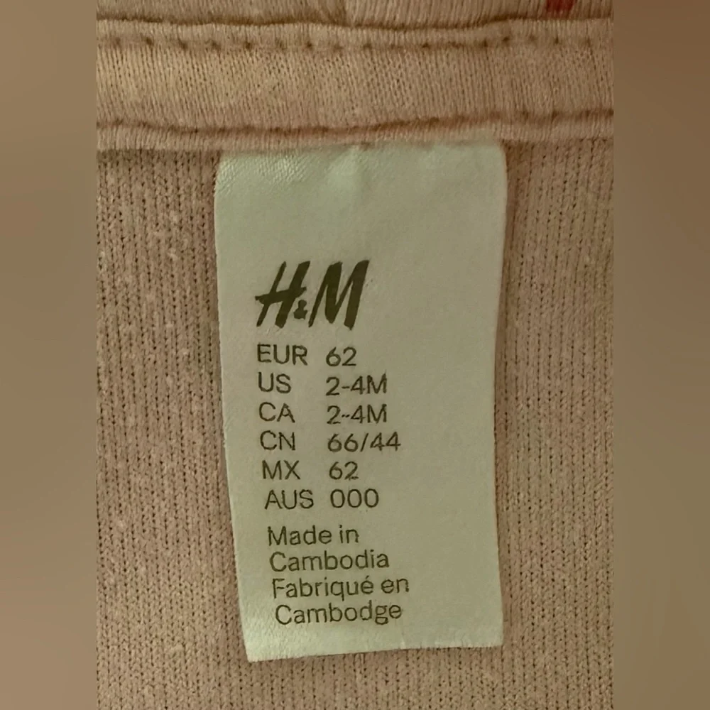 H&M Light Pink Hooded Baby Matching Set